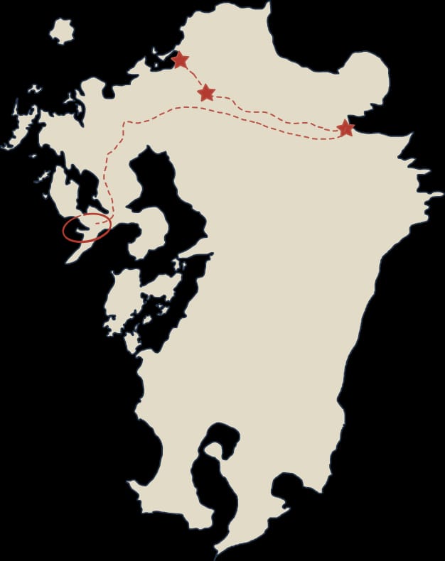 Nagasaki city location drawing
