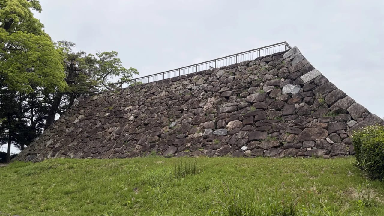 Stone structures in the castle ruins